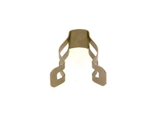 Klemmfeder aus Metall mit zwei seitlichen Halterungen, geeignet zur Befestigung. Produkt von Bosch, neutral gestaltet ohne erkennbare Maße.